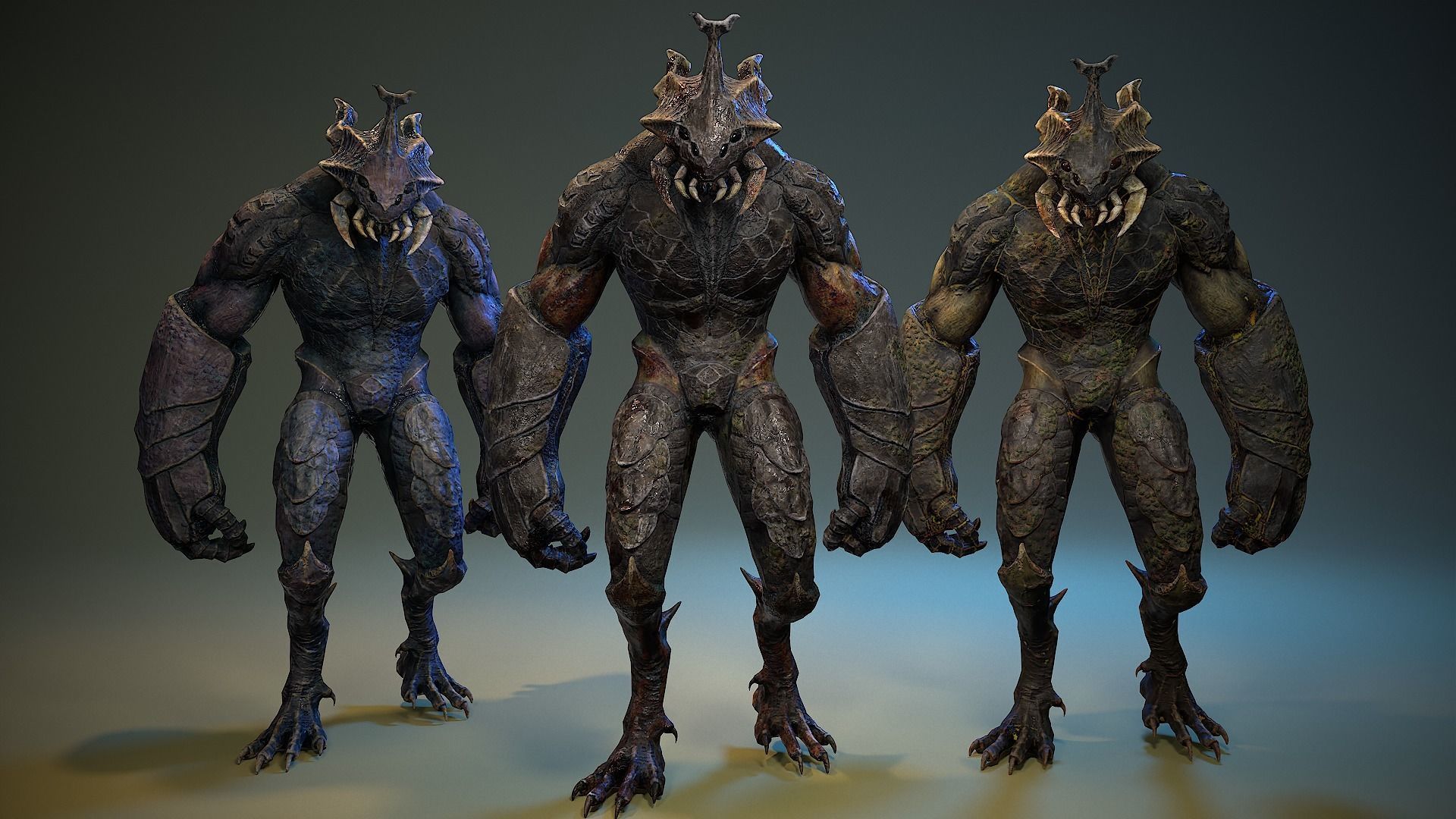 Armored Beetle 03 Low-poly 3D model_4