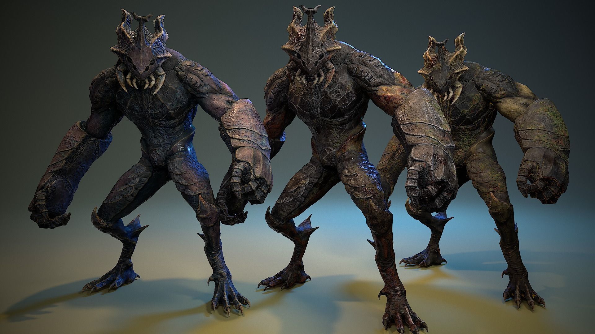 Armored Beetle 03 Low-poly 3D model_5