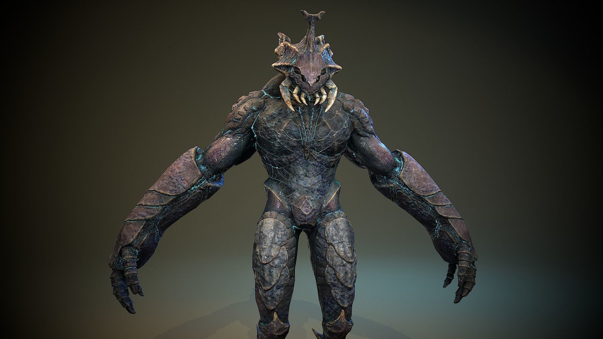 Armored Beetle 03 Low-poly 3D model_10