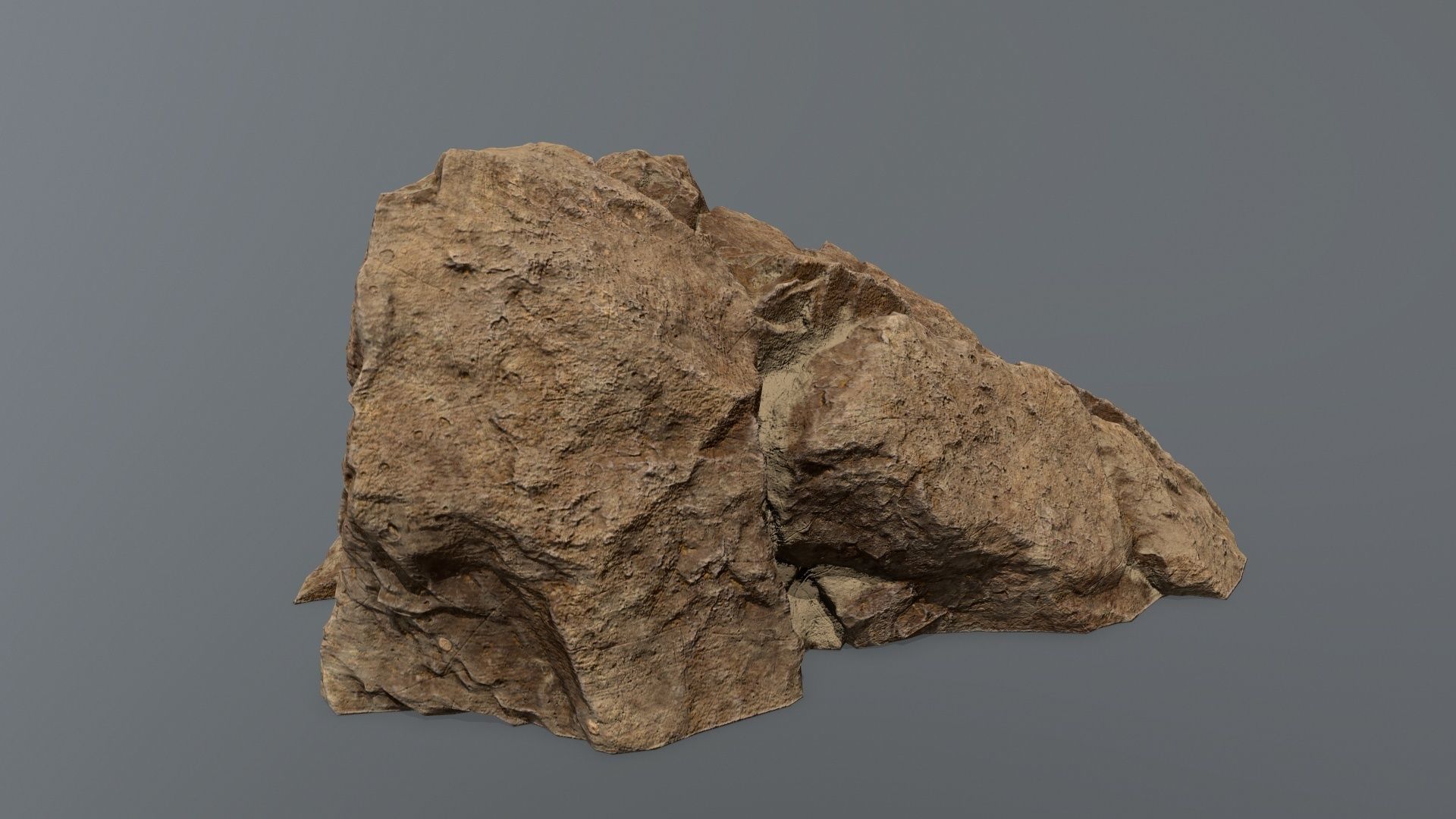 Ruin Stairs Low-poly 3D model_10