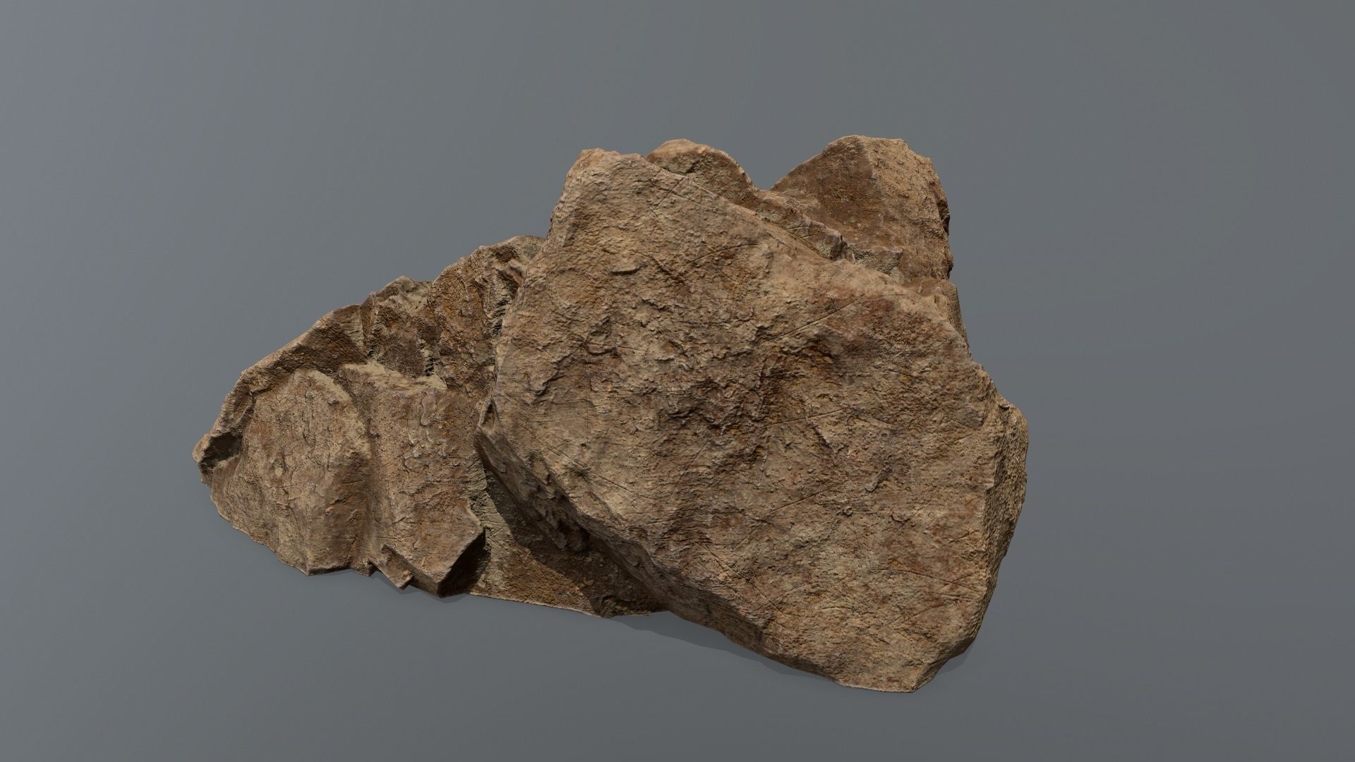 Ruin Stairs Low-poly 3D model_5