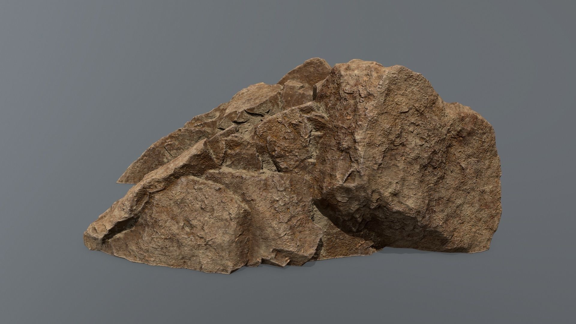 Ruin Stairs Low-poly 3D model_4