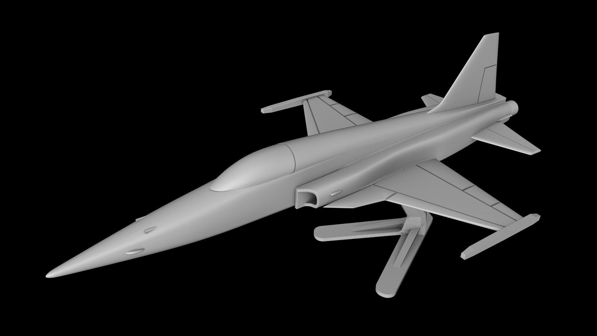 STL FILES OF SCALE MODEL F-5 TIGER Scale 1-48 3D print model_3