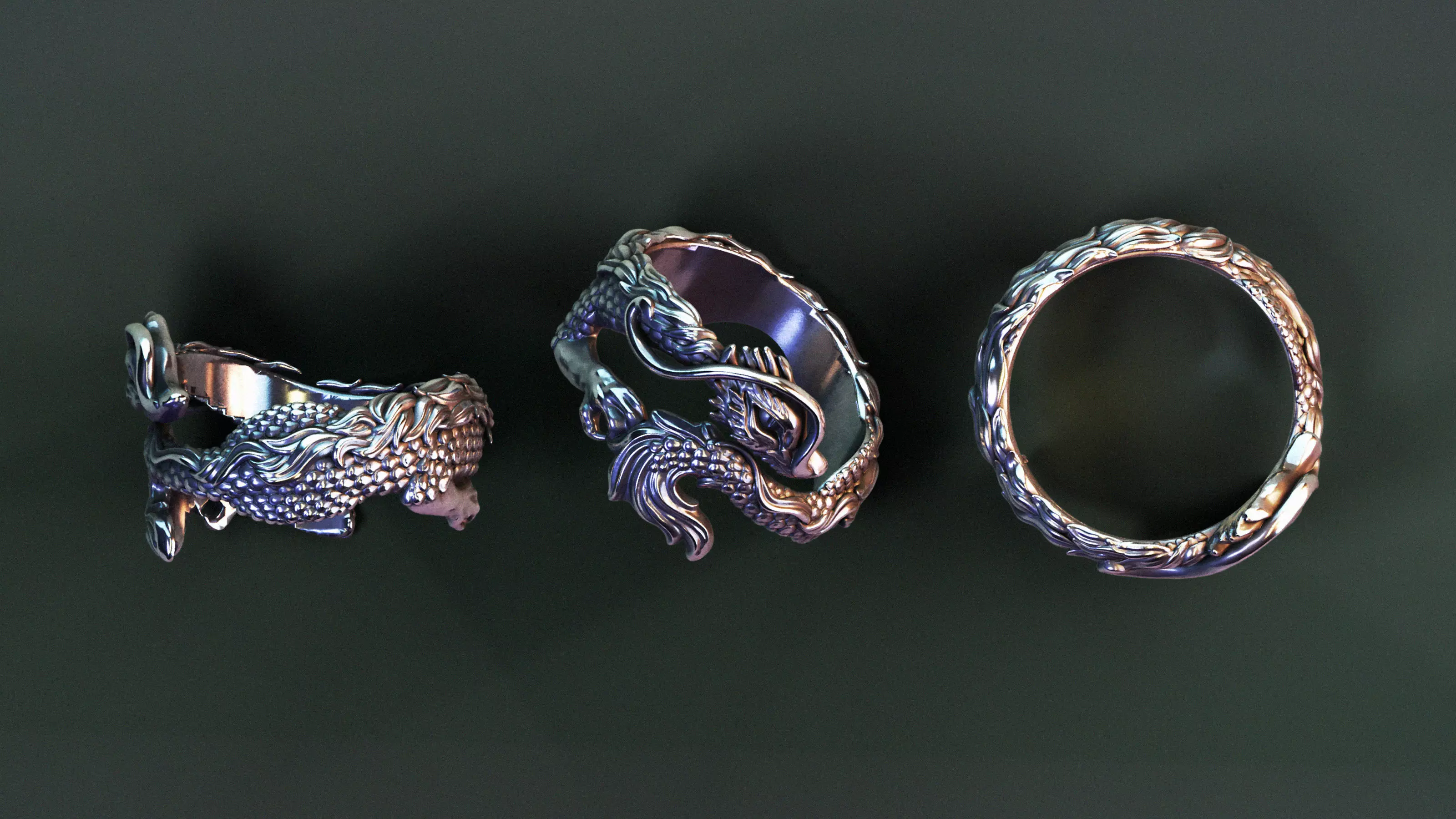 ring dragon 3D print model
