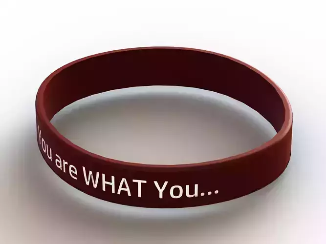 Classic Silicone Wristband 3D print model
