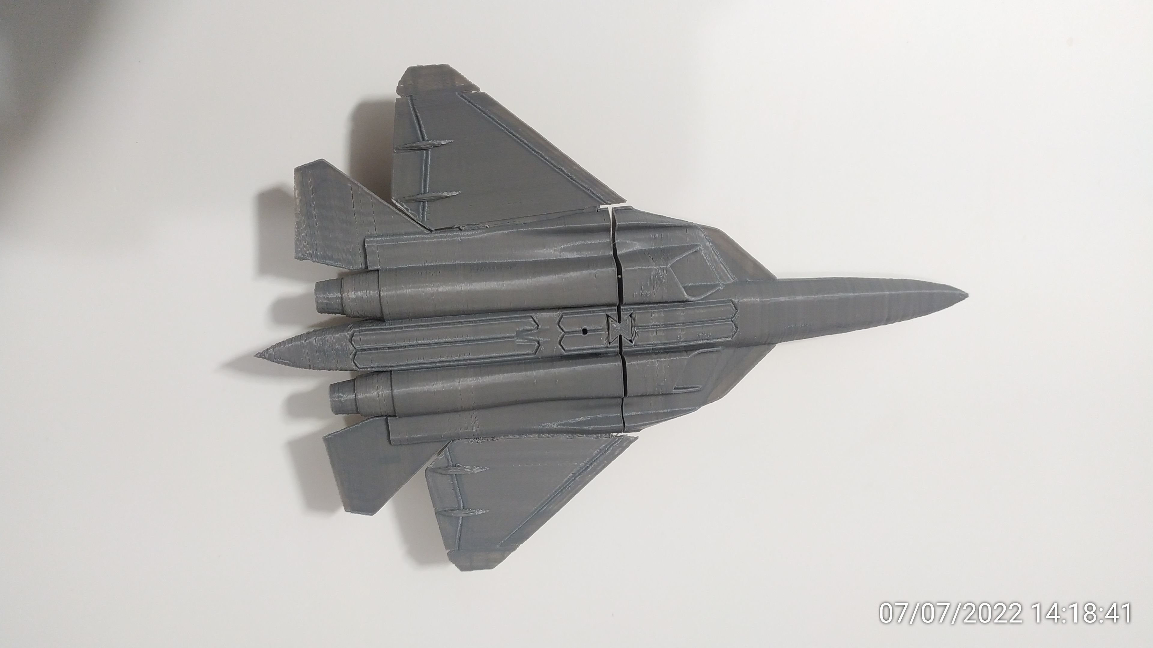 STL FILES OF SCALE MODEL SUKHOI SU-57 FELON Scale 1-100 3D print model_2