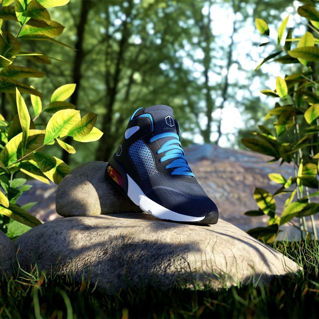 Mid poly shoe model for AR Low-poly 3D model_1