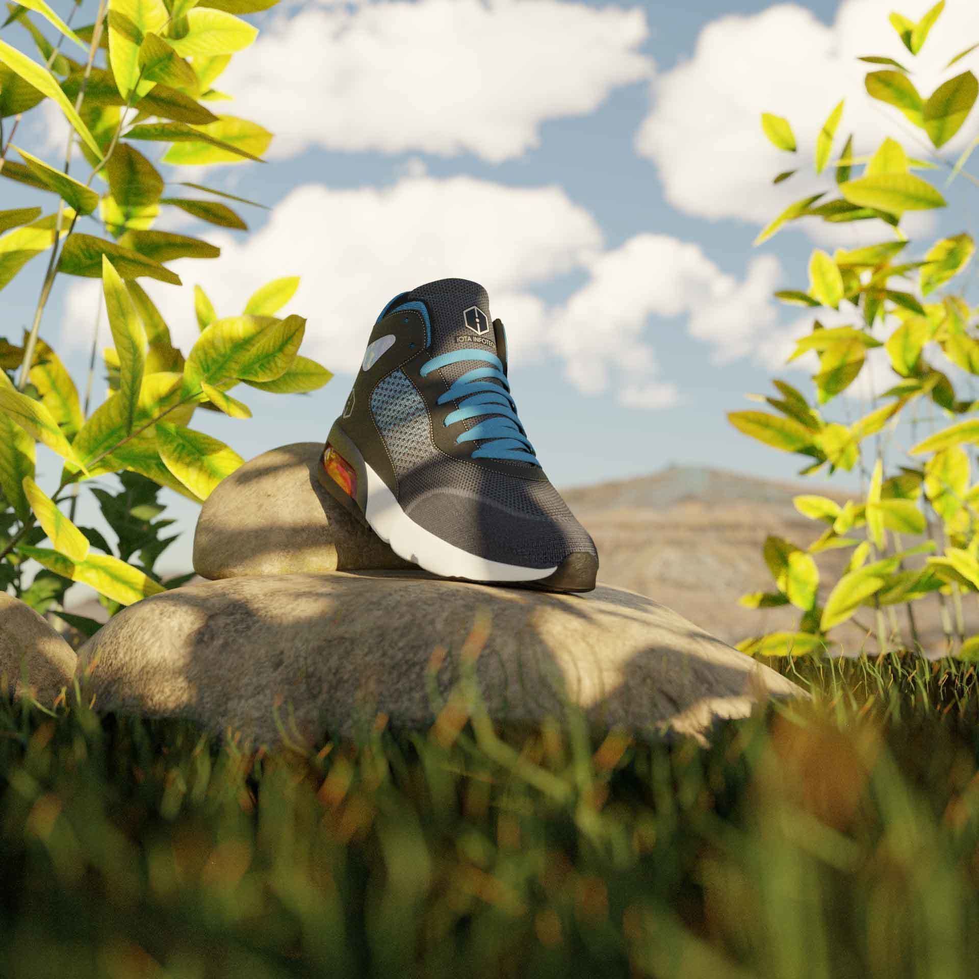 Mid poly shoe model for AR Low-poly 3D model_2