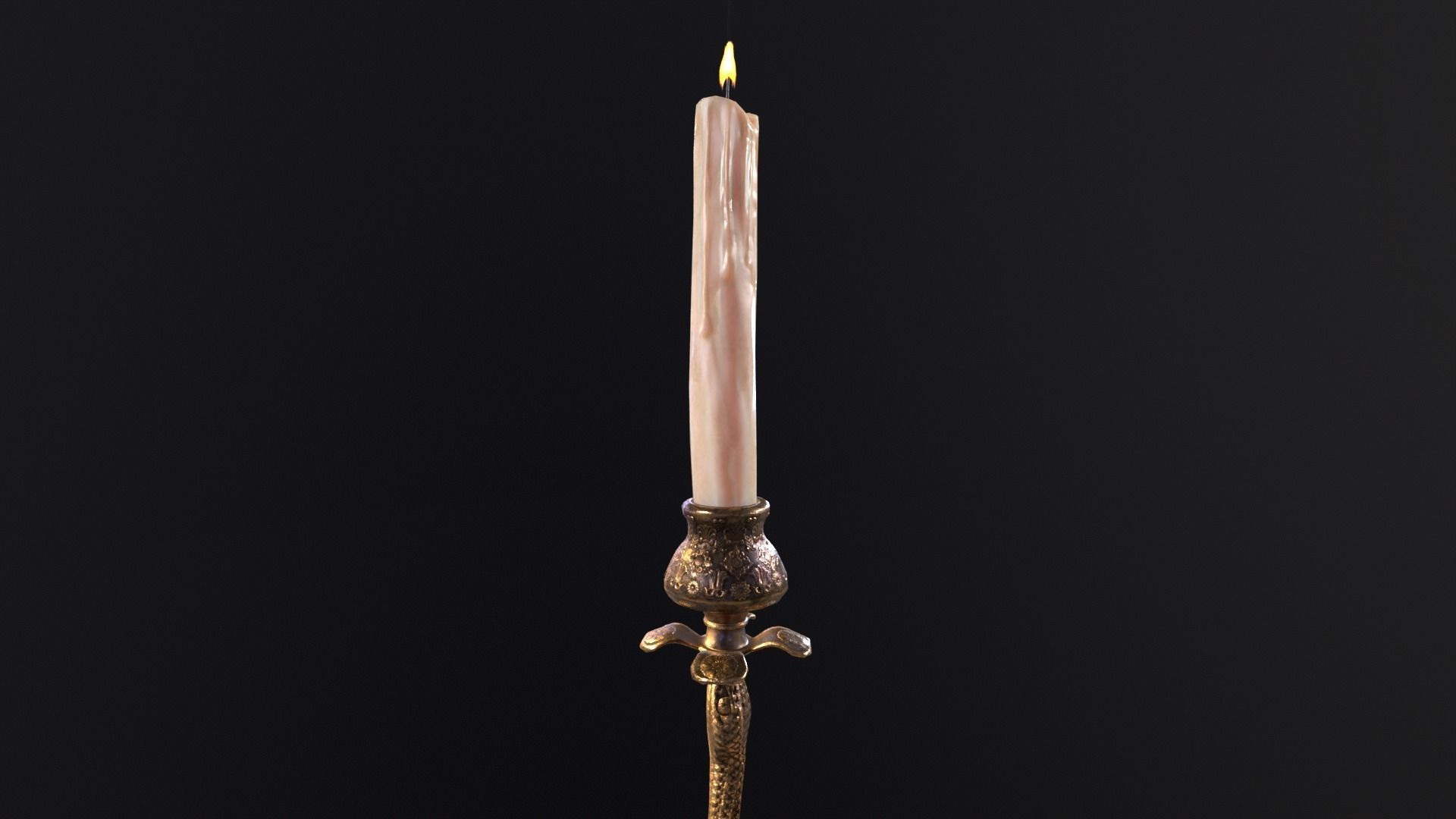 Snake King Candleholder Low-poly 3D model_18