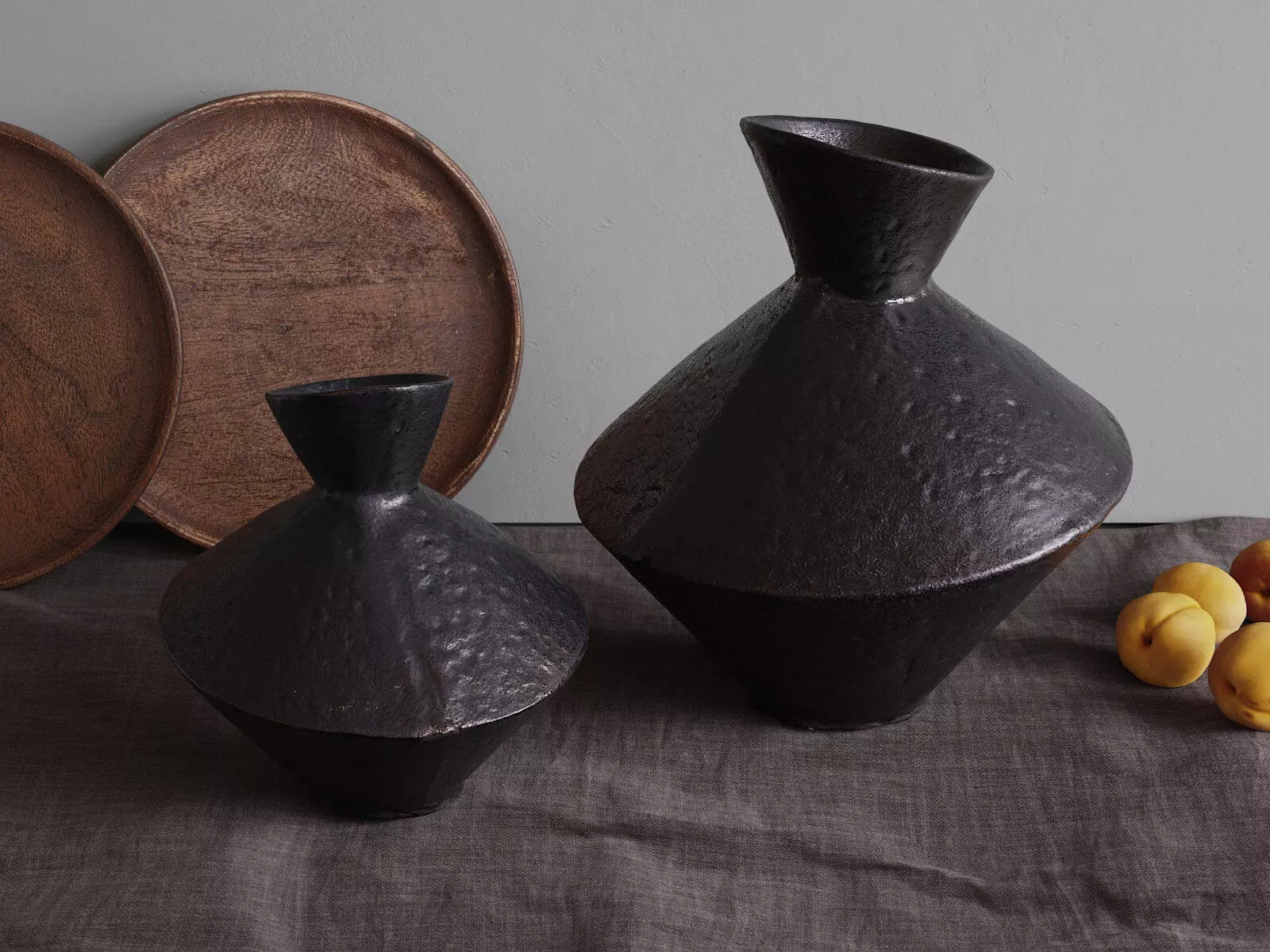 Dark Metal Vases 3D model_0