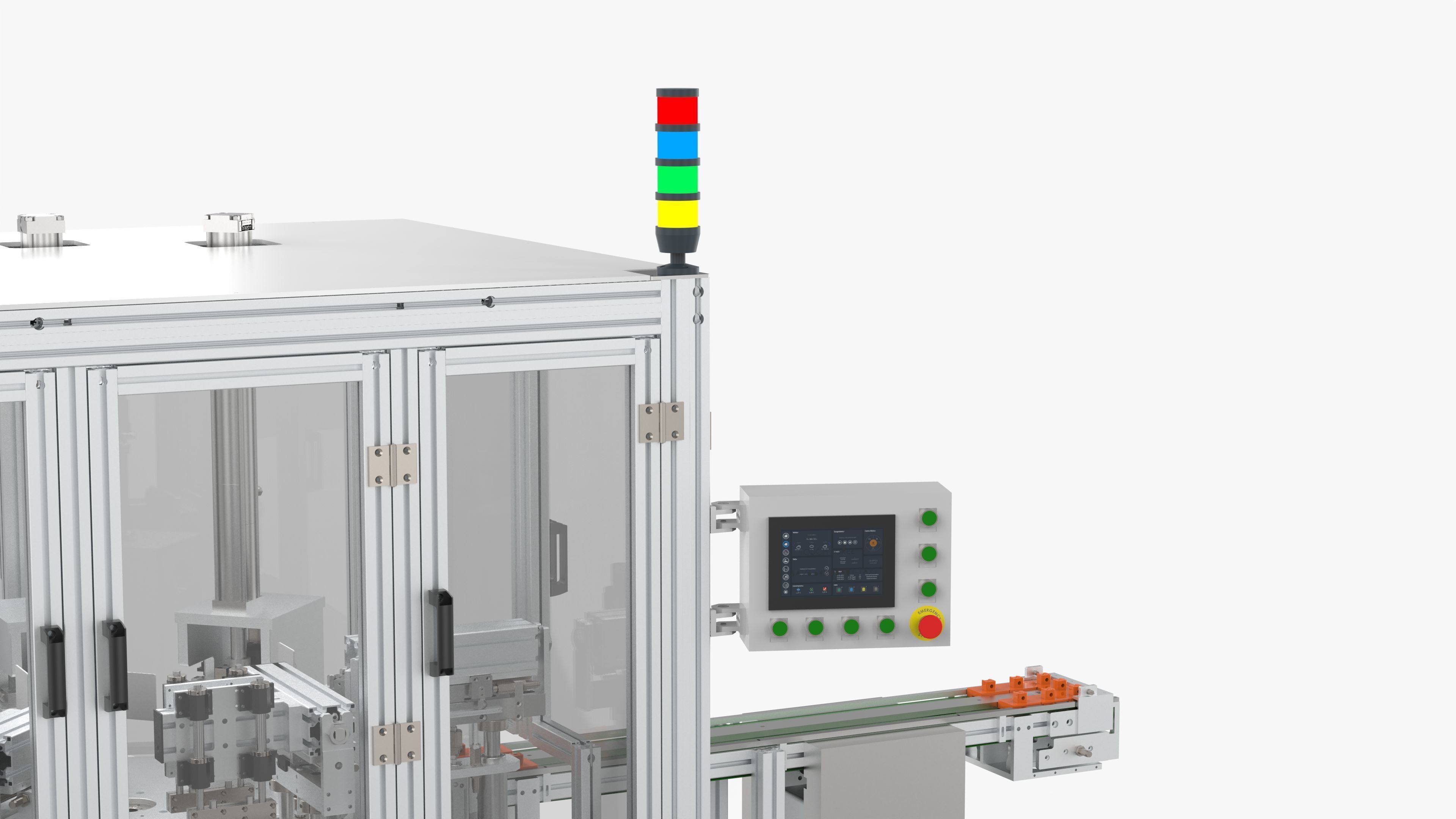 Automatic Assembly and Testing Equipment for Shrapnel 3D model_9