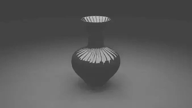 Glass Vase 3D model Blender