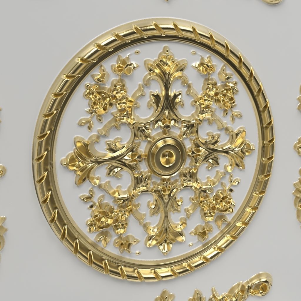 Decorative Door 03 3D model_3