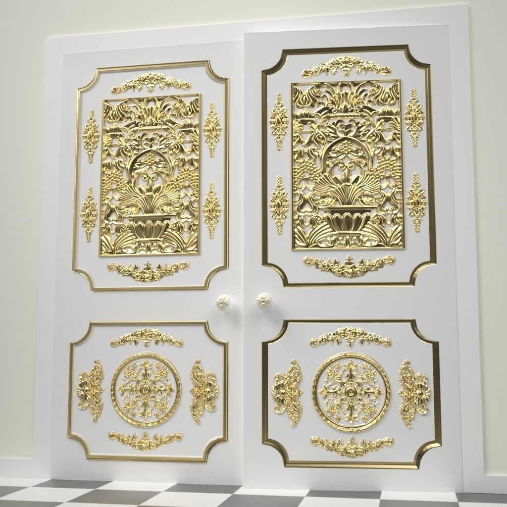 Decorative Door 03 3D model_2