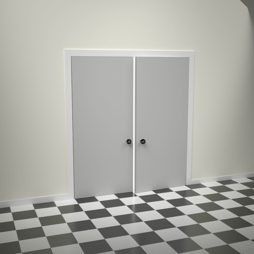 Decorative Door 03 3D model_7