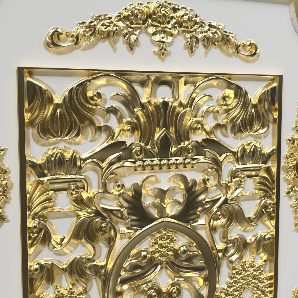 Decorative Door 03 3D model_5