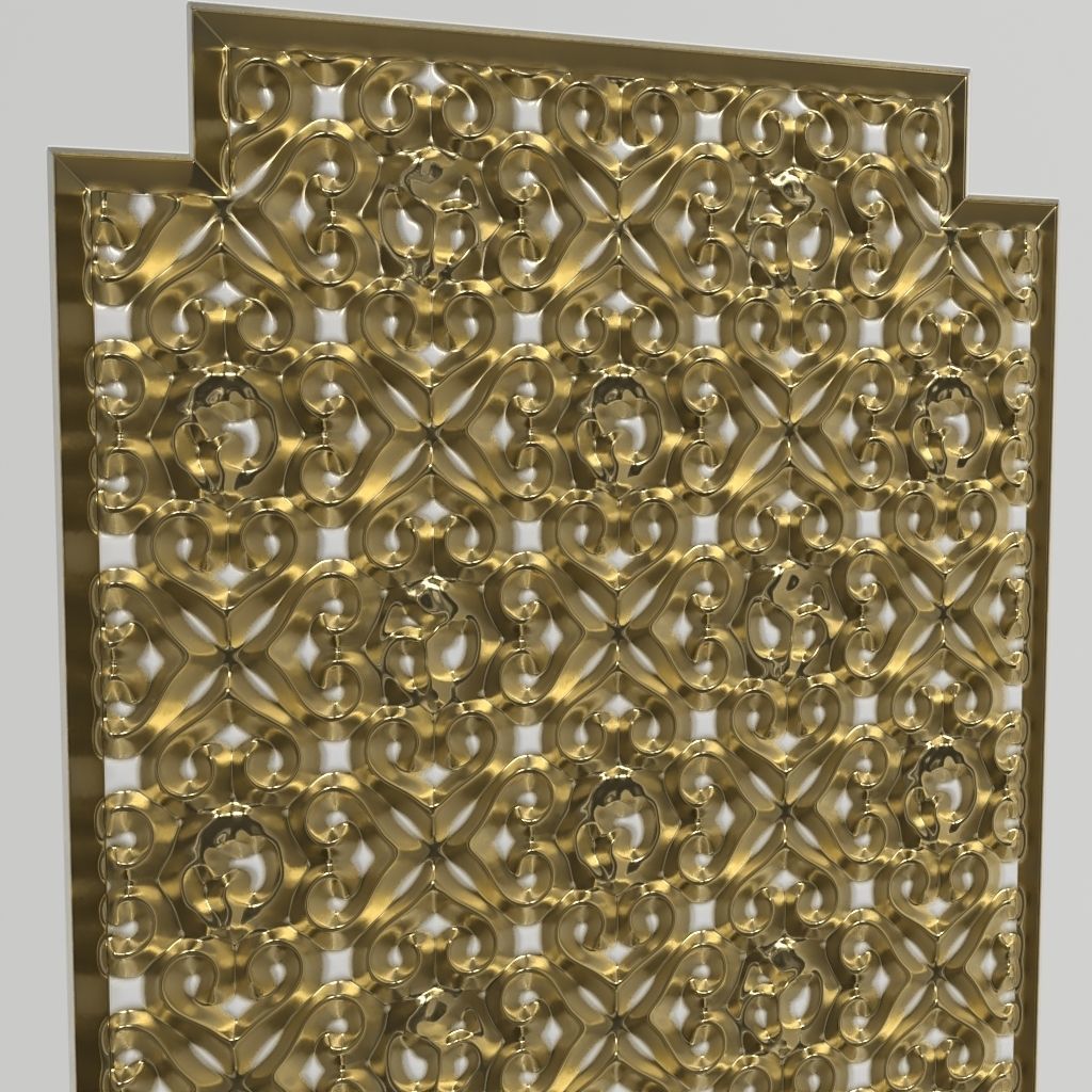 Decorative Door 04 Low-poly 3D model_5