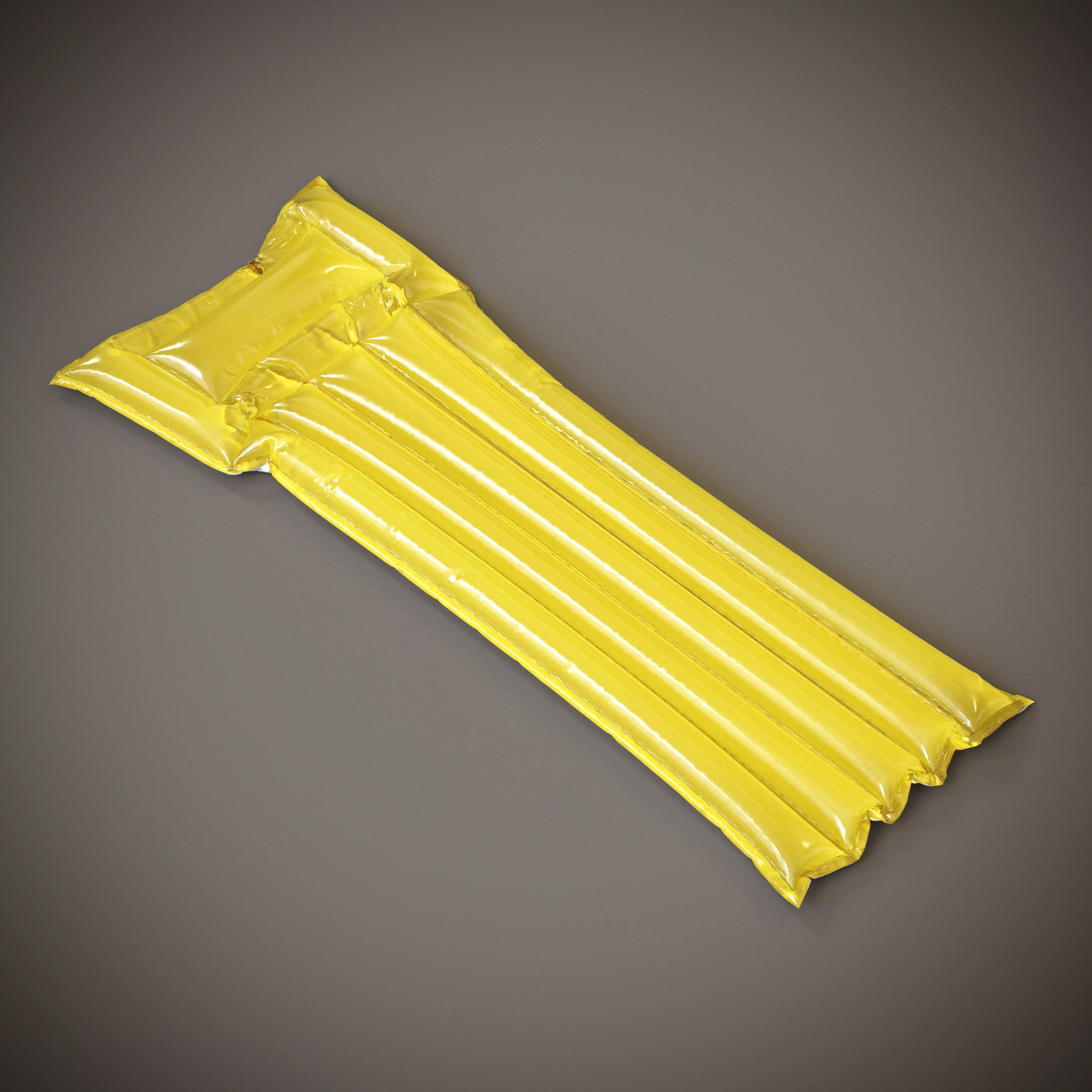 Air mattress Low-poly 3D model_0