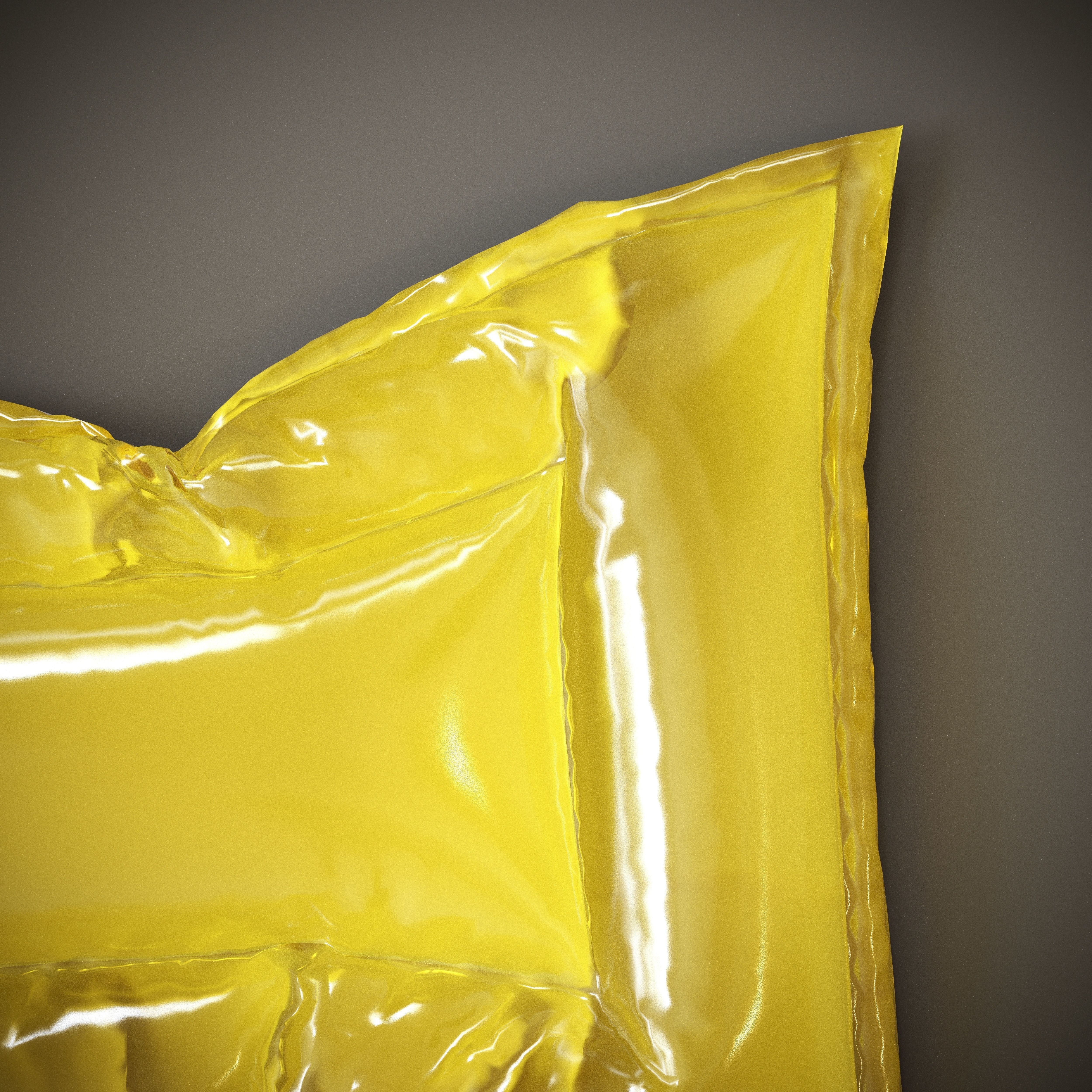 Air mattress Low-poly 3D model_11