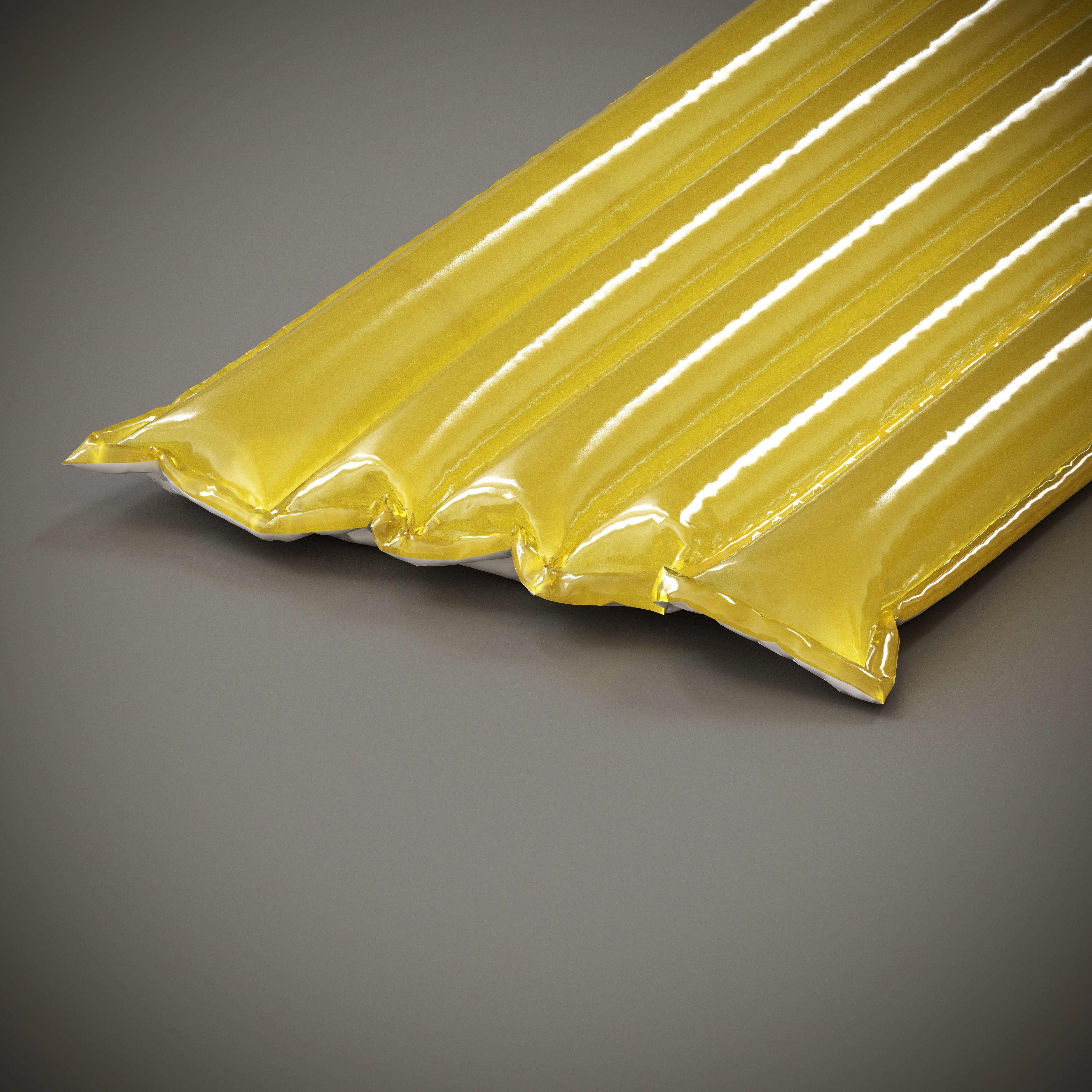 Air mattress Low-poly 3D model_8