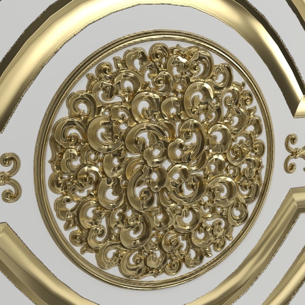 Decorative Door 05 3D model_3