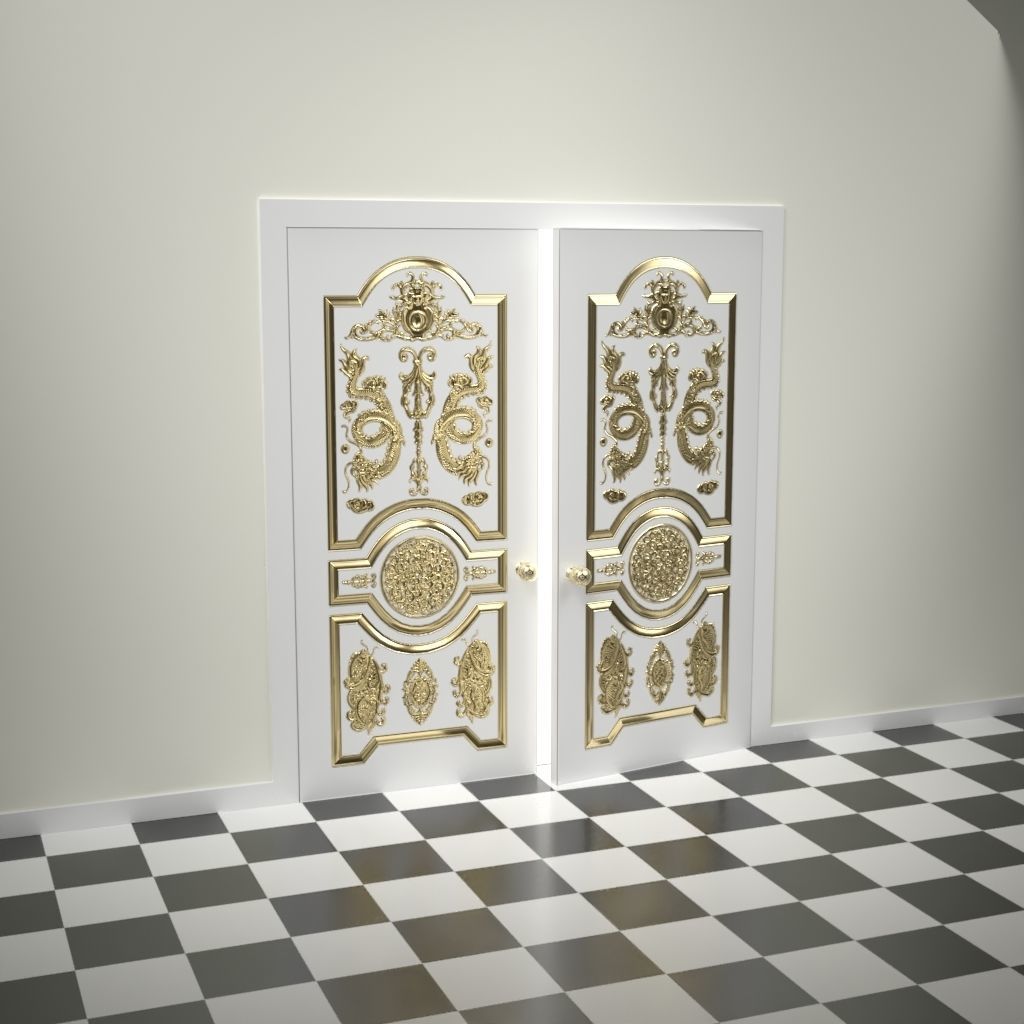 Decorative Door 05 3D model_6