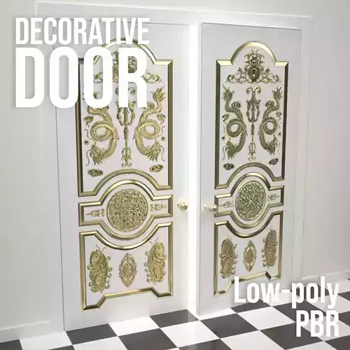 Decorative Door 05 3D model