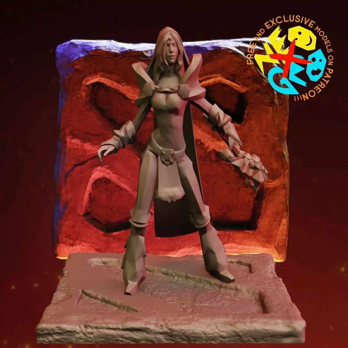 CRYSTAL MAIDEN - DOTA 2 3D print model_0