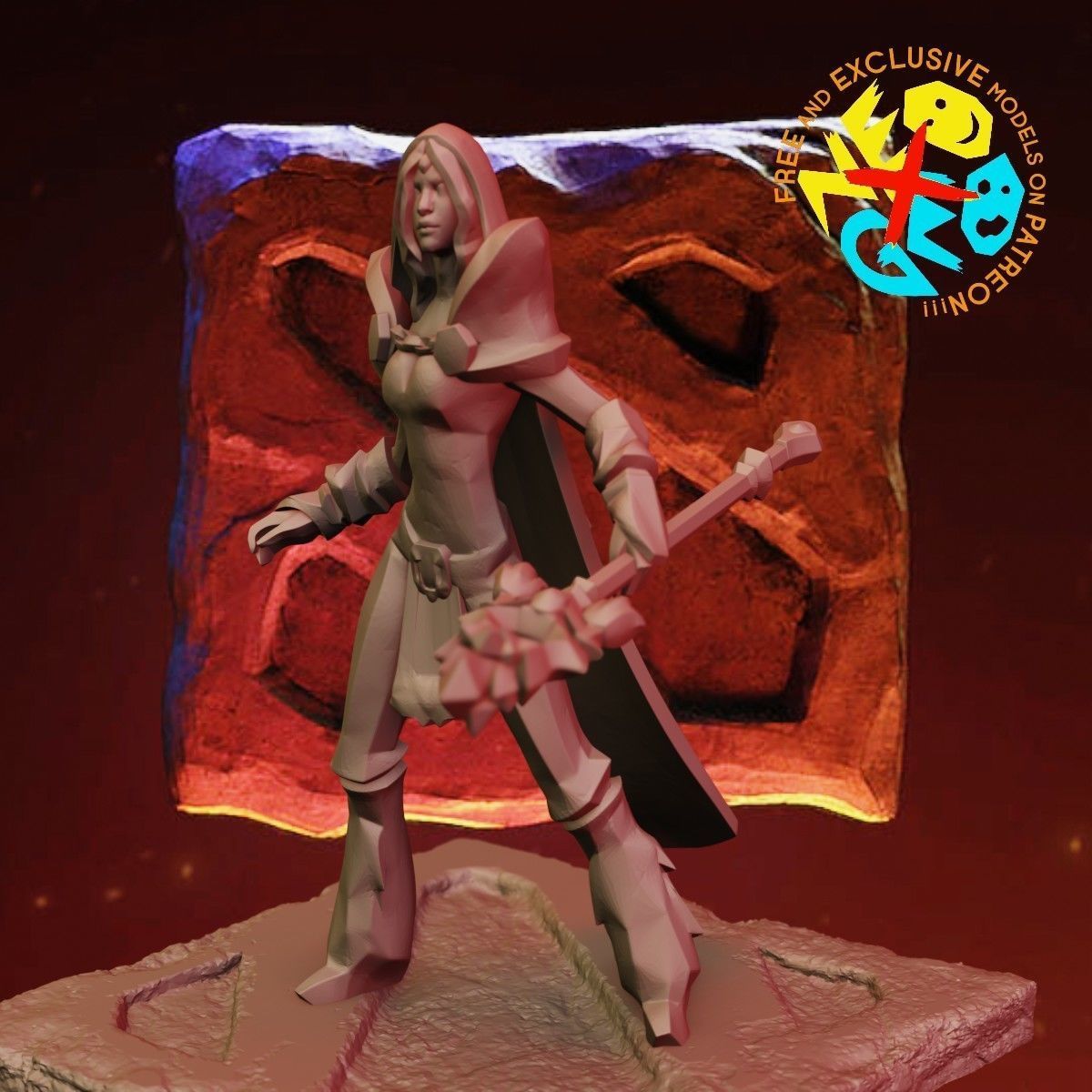 CRYSTAL MAIDEN - DOTA 2 3D print model_1