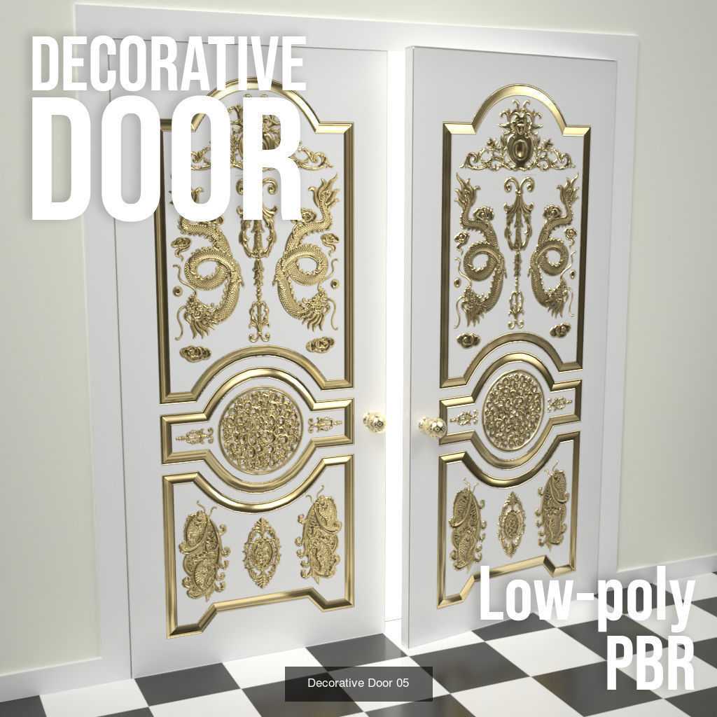 Decorative Doors 3D Model Collection_5