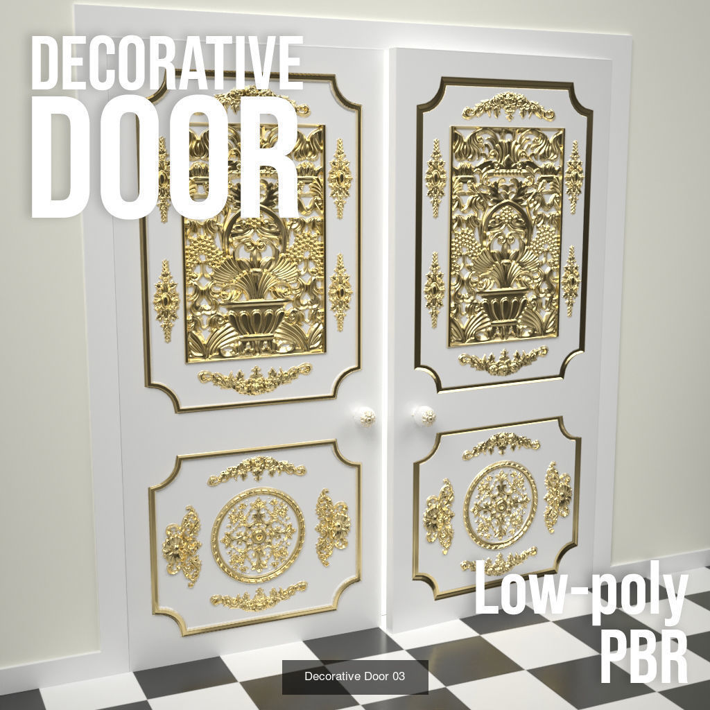 Decorative Doors 3D Model Collection_3