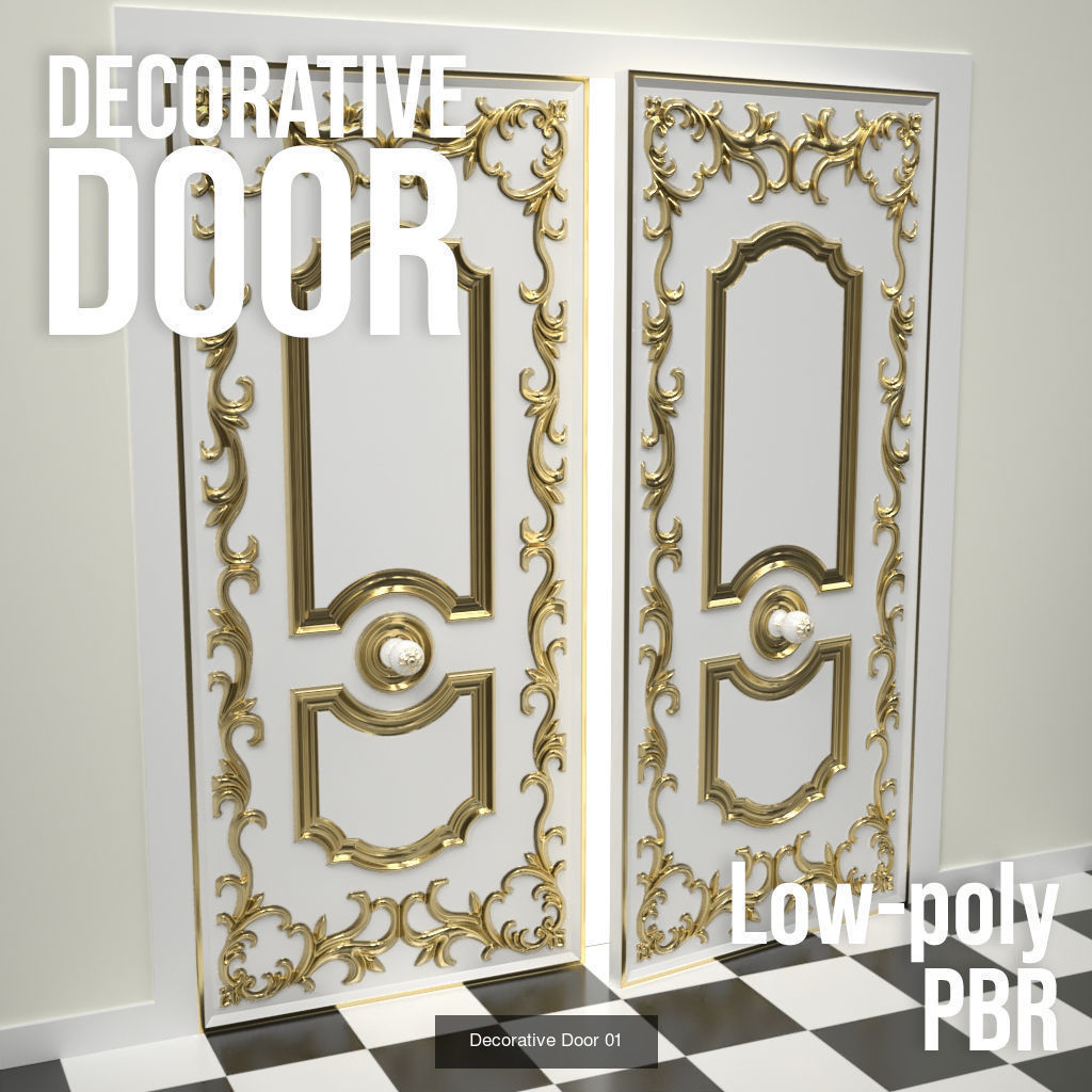 Decorative Doors 3D Model Collection_1