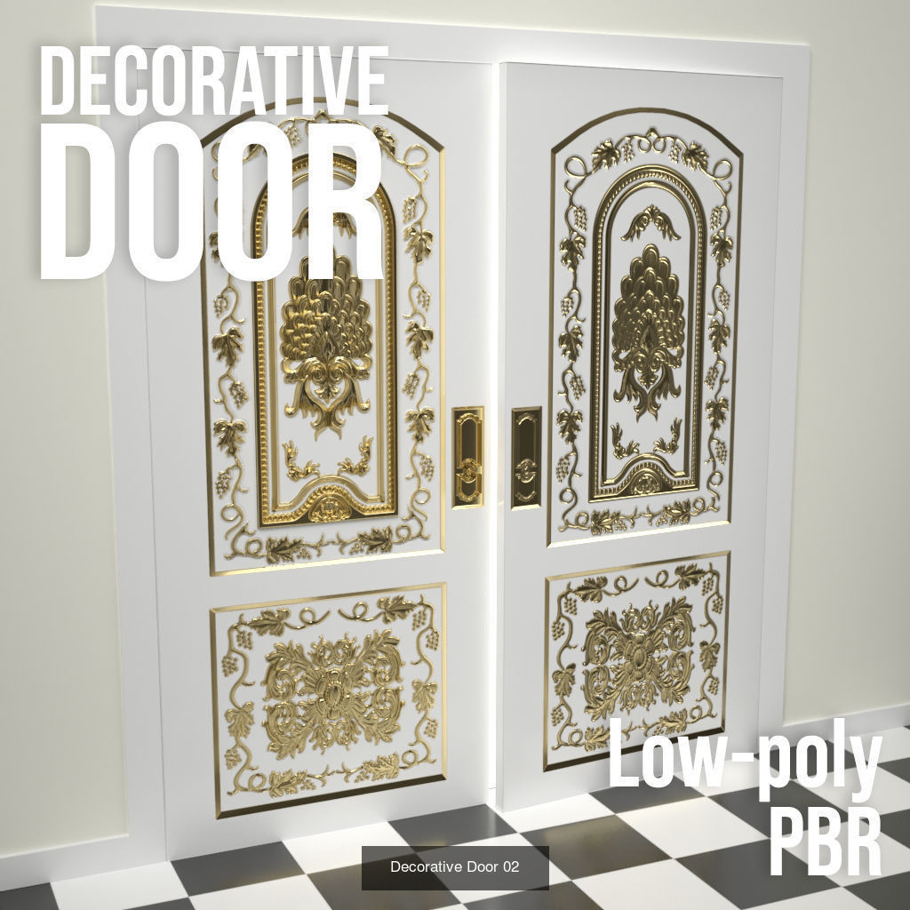 Decorative Doors 3D Model Collection_2