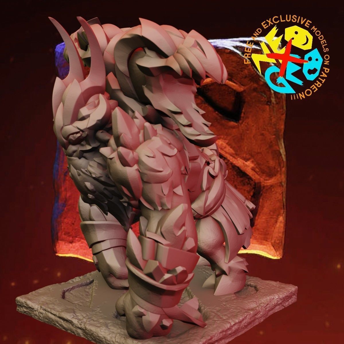 EARTHSHAKER BINDINGS OF DEEP MAGMA 10TH ANNIVERSARY - DOTA 2 3D print model_1