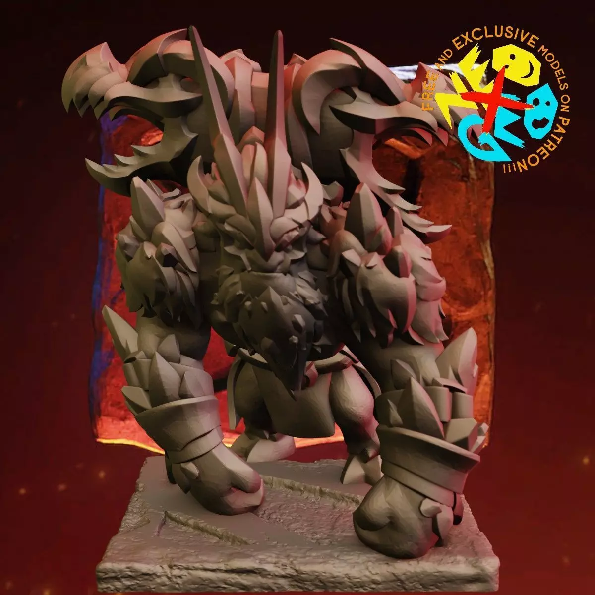 EARTHSHAKER BINDINGS OF DEEP MAGMA 10TH ANNIVERSARY - DOTA 2 3D print model_0
