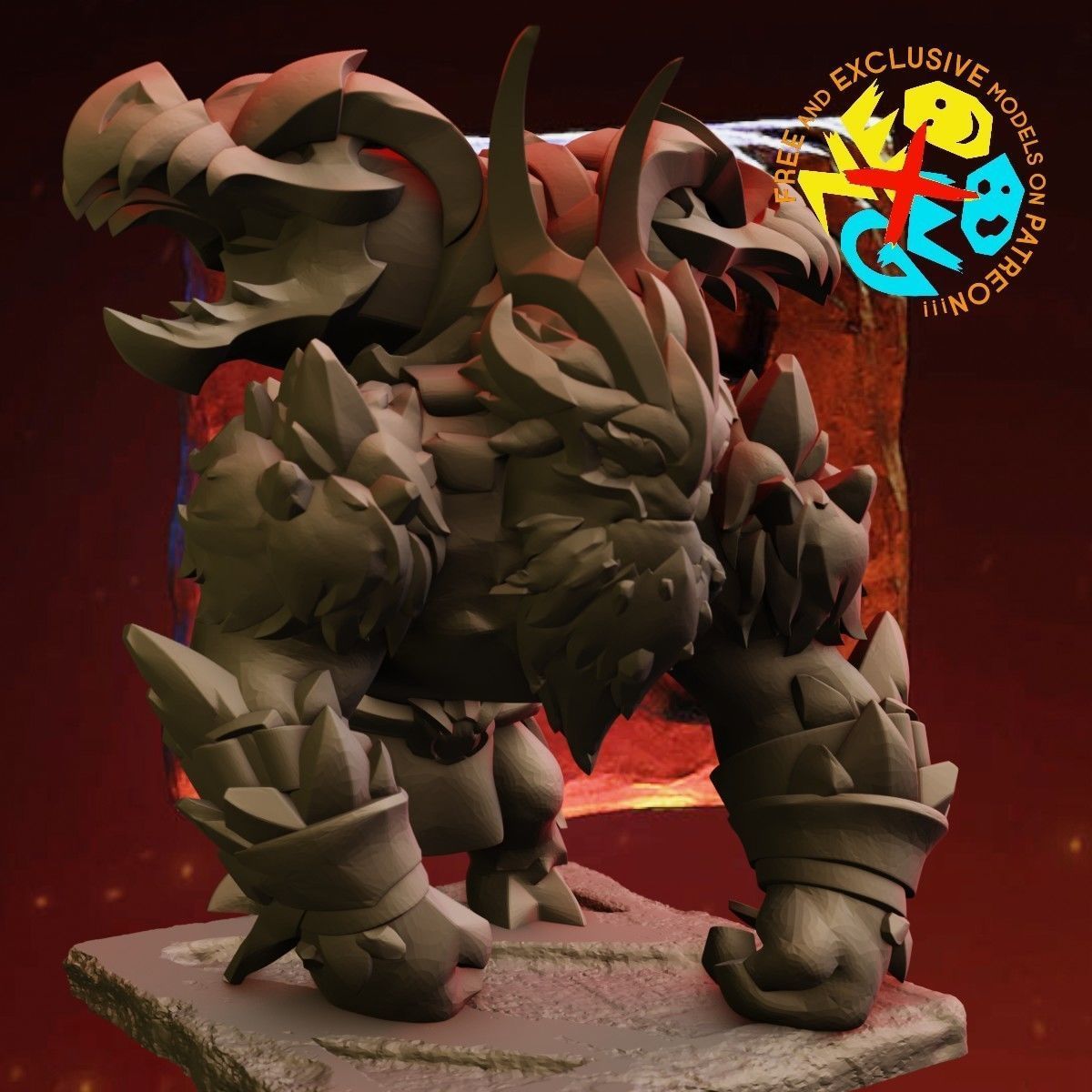 EARTHSHAKER BINDINGS OF DEEP MAGMA 10TH ANNIVERSARY - DOTA 2 3D print model_2