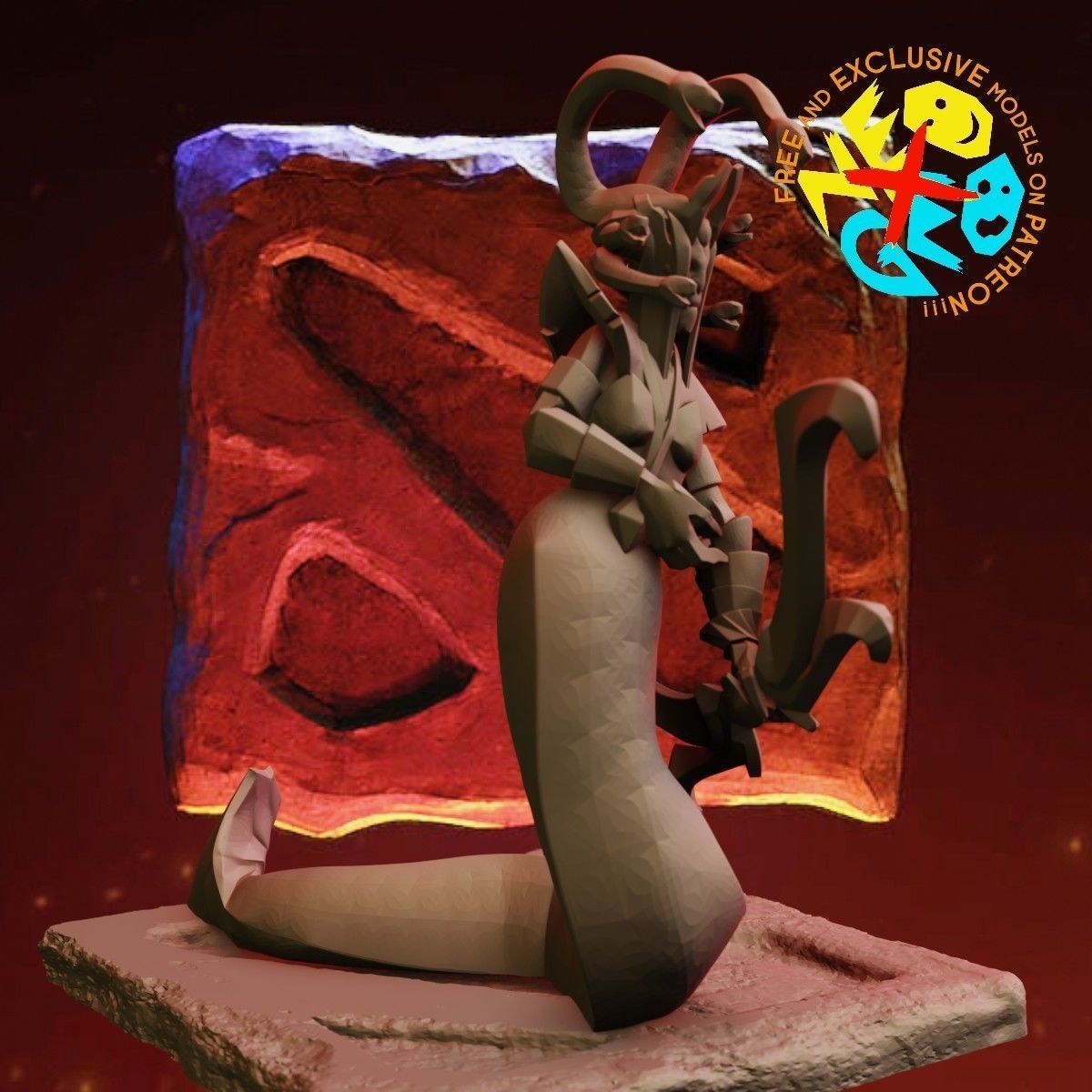 MEDUSA - DOTA 2 3D print model_2