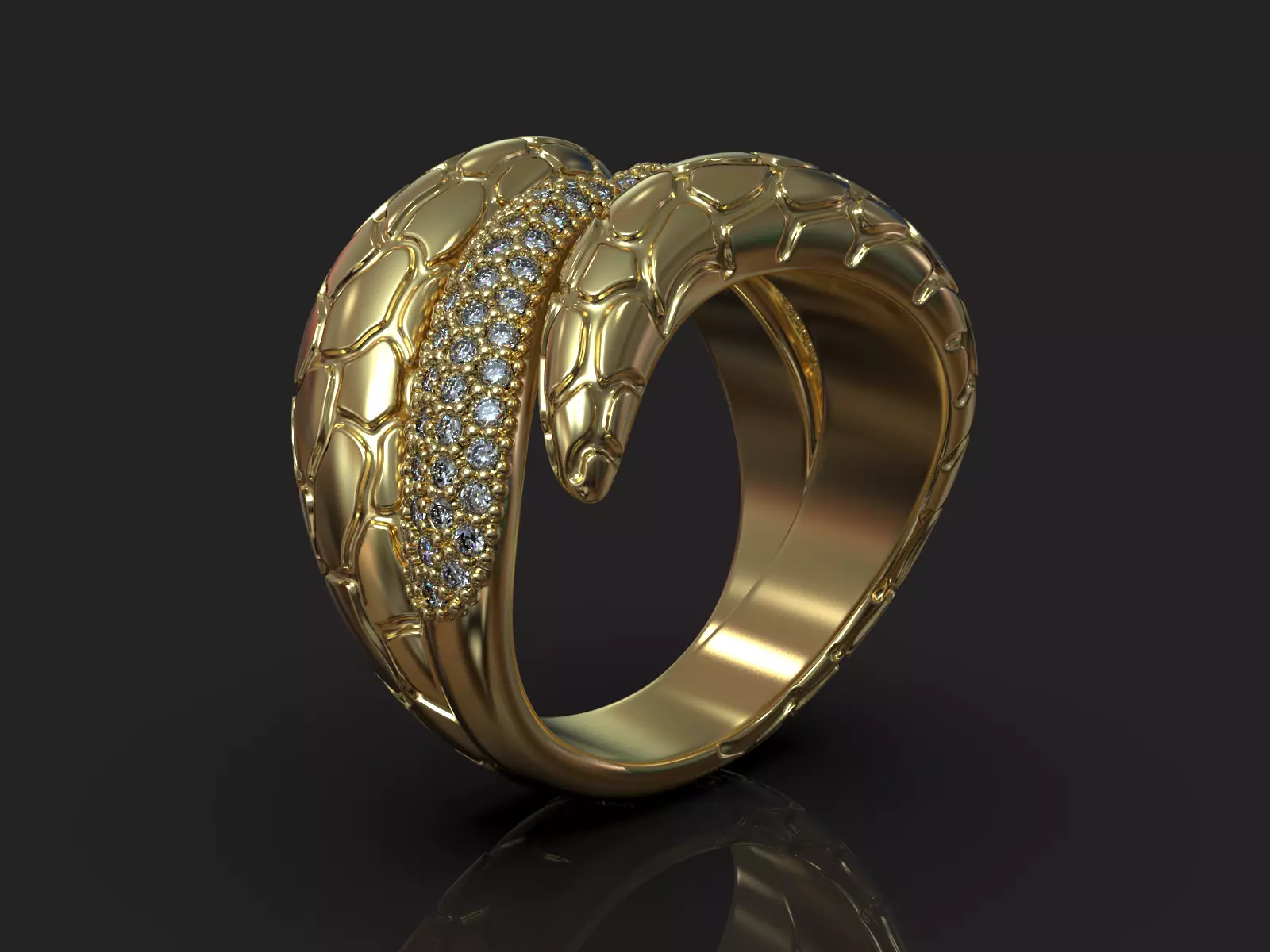 Snake Ring very beautiful 3D model 3D print model_0