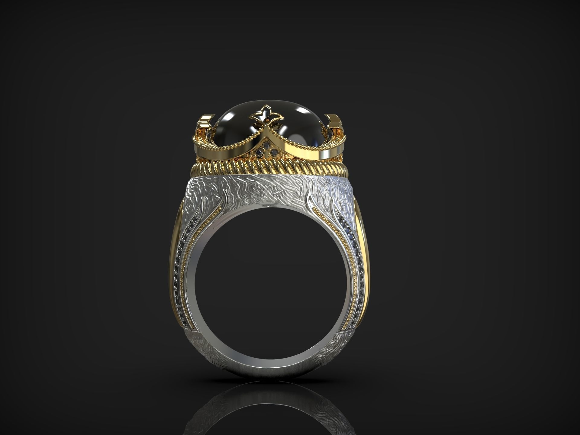 Luxury Ring for Men Very Great Quality 3D Model 3D print model_1