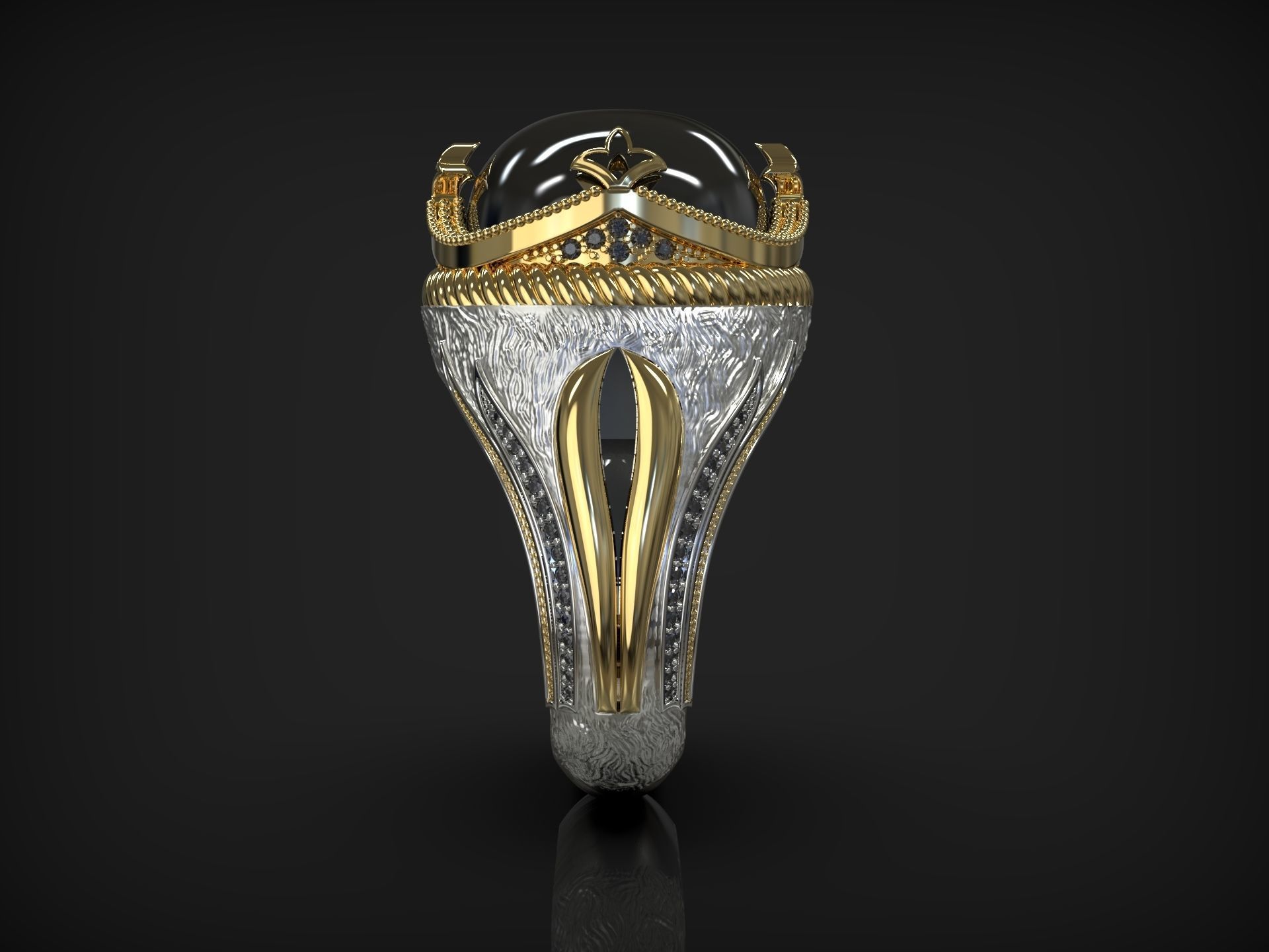 Luxury Ring for Men Very Great Quality 3D Model 3D print model_2