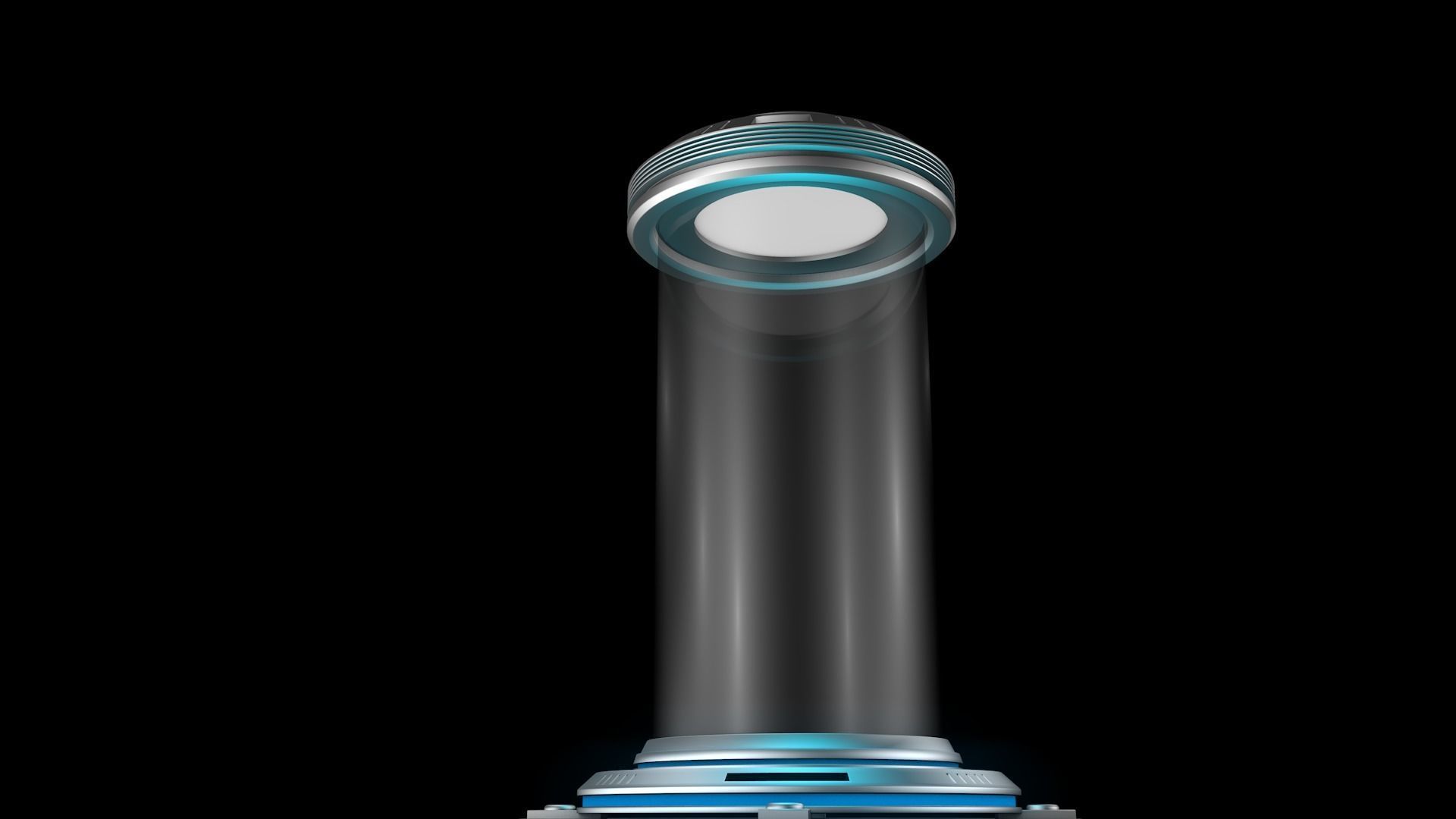 Sci Fi Liquid Cylinder 3D model_4