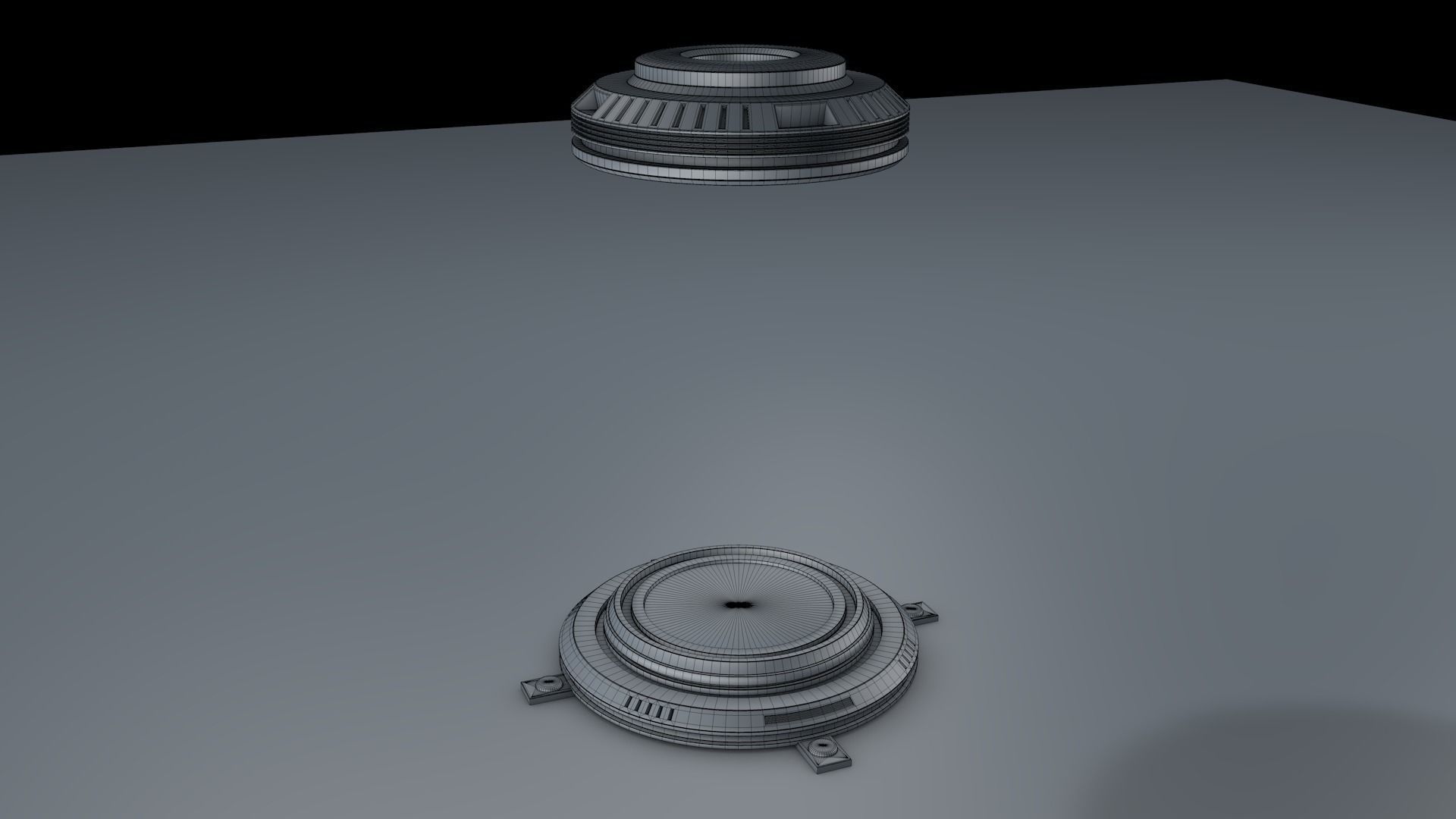 Sci Fi Liquid Cylinder 3D model_8