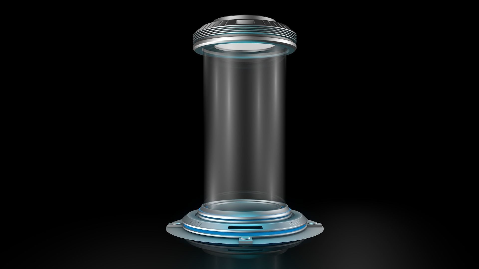 Sci Fi Liquid Cylinder 3D model_6