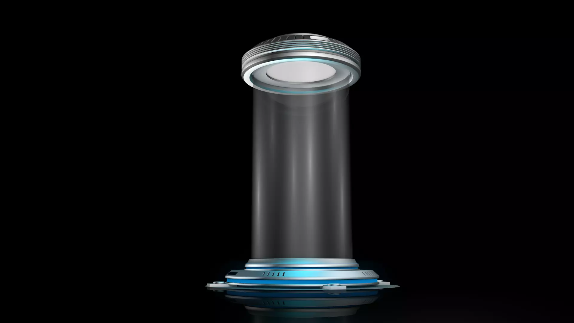 Sci Fi Liquid Cylinder 3D model_0