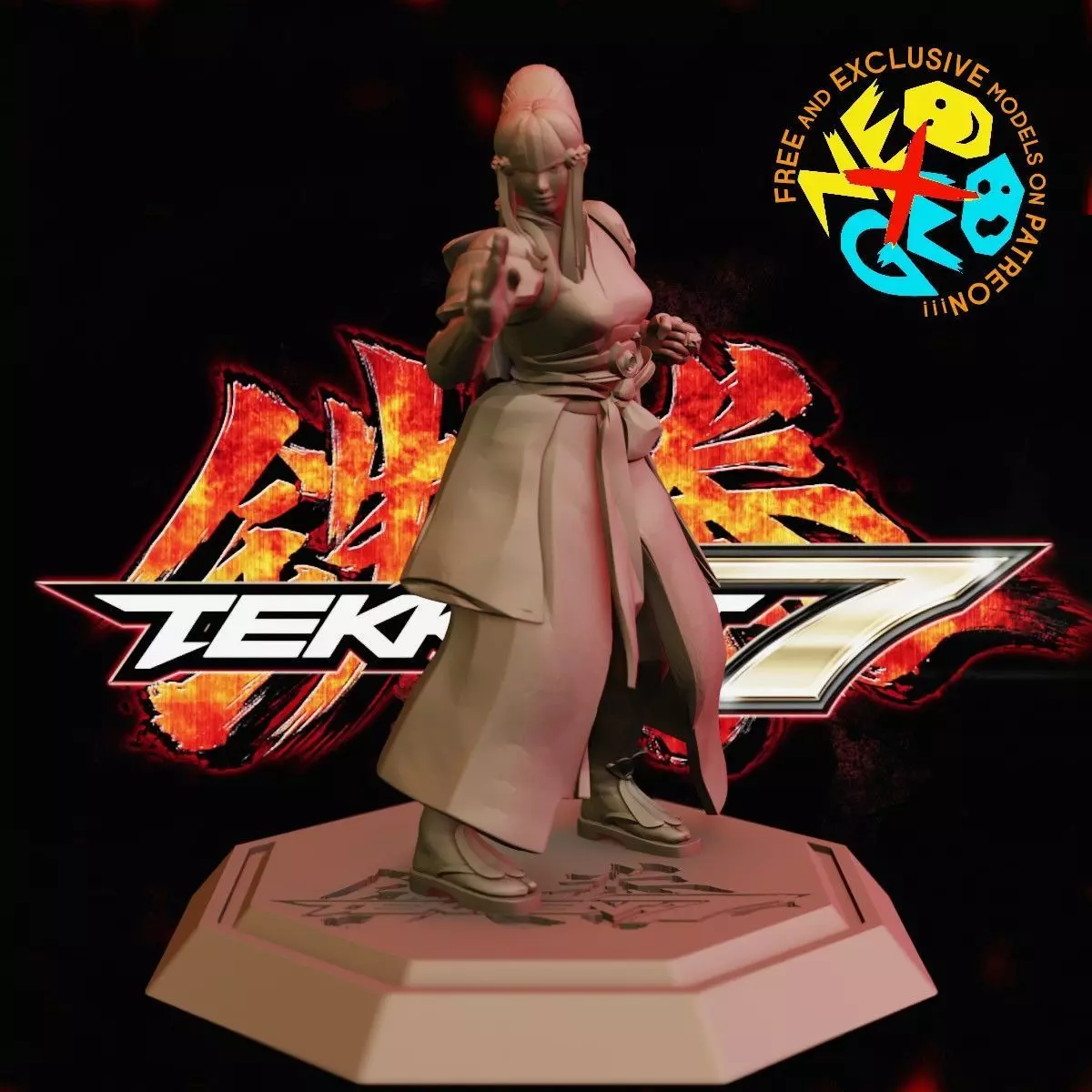 KAZUMI - TEKKEN 7 Free 3D print model