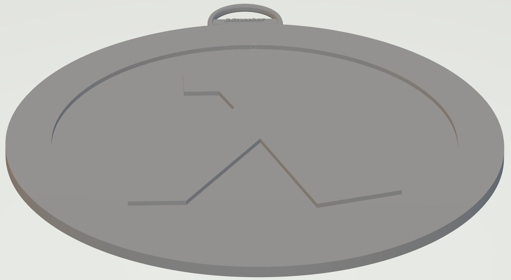 HALF-LIFE logo keychain 3D print model_17