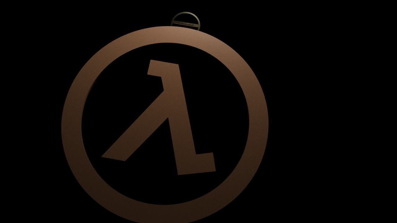 HALF-LIFE logo keychain 3D print model_5