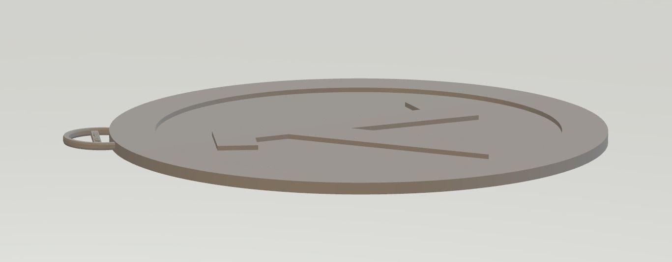 HALF-LIFE logo keychain 3D print model_22