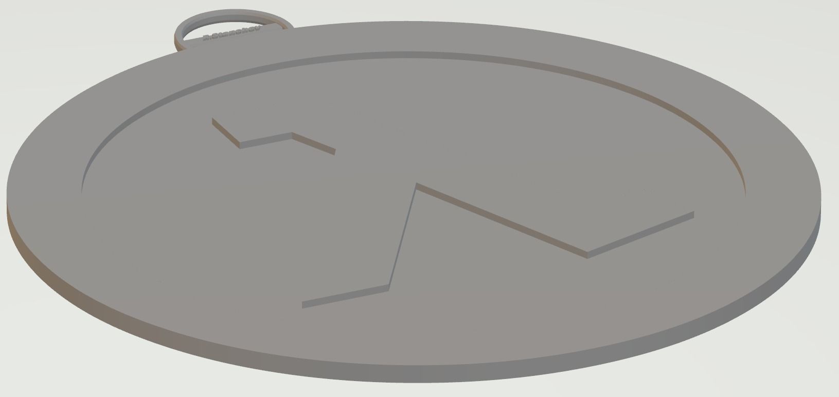 HALF-LIFE logo keychain 3D print model_16