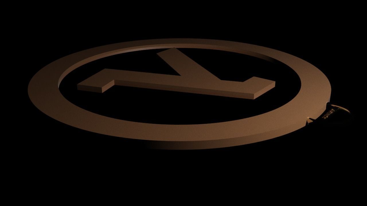 HALF-LIFE logo keychain 3D print model_4